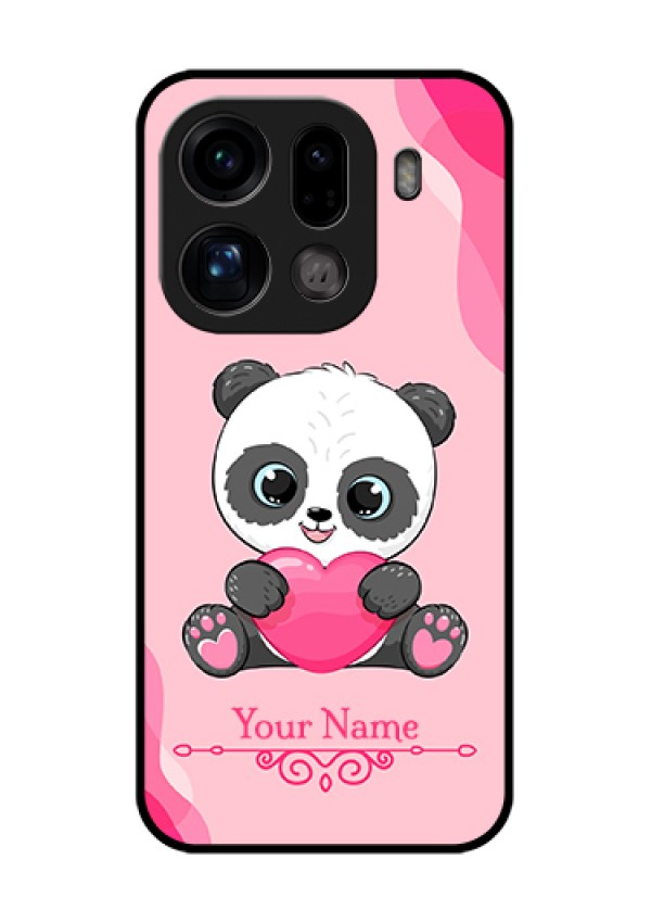 Oppo Find X9 Pro 5G Custom Glass Phone Case - Cute Panda Design