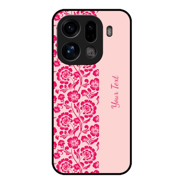 Oppo Find X9 Pro 5G Custom Glass Phone Case - Attractive Floral Pattern Design