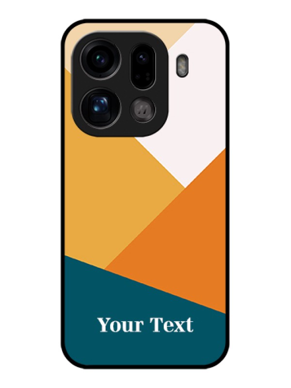 Custom Oppo Find X9 Pro 5G Custom Glass Phone Case - Stacked Multi - Colour Design