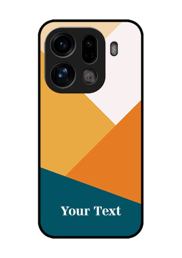 Oppo Find X9 Pro 5G Custom Glass Phone Case - Stacked Multi - Colour Design