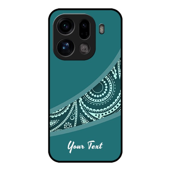 Oppo Find X9 Pro 5G Custom Glass Phone Case - Semi Visible Floral Design