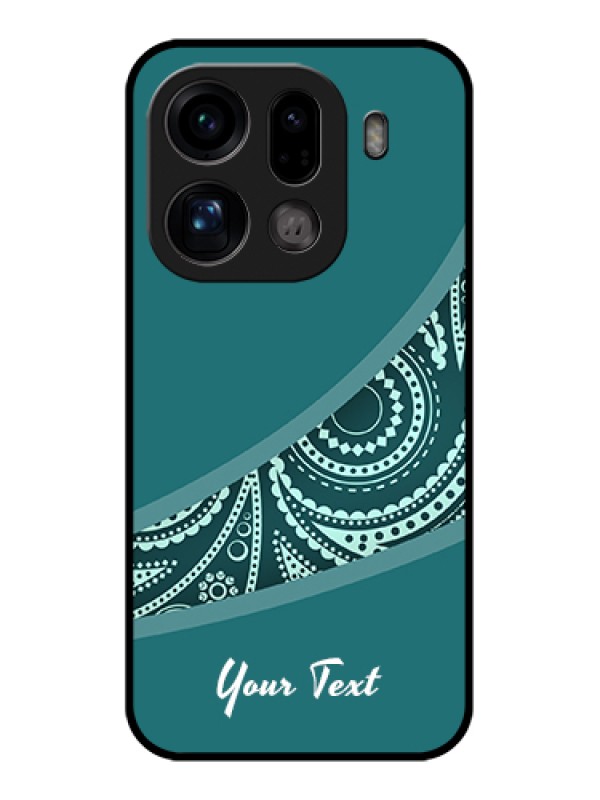 Custom Oppo Find X9 Pro 5G Custom Glass Phone Case - Semi Visible Floral Design