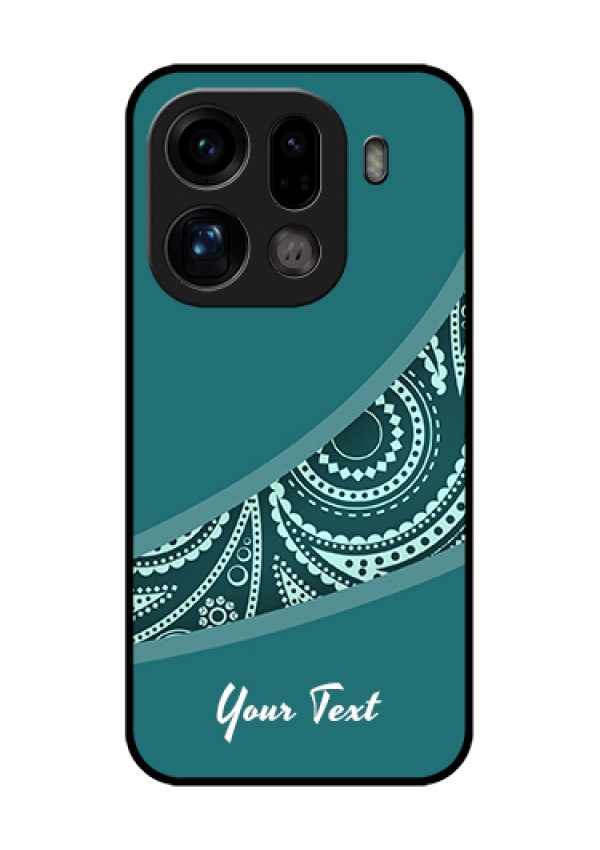 Oppo Find X9 Pro 5G Custom Glass Phone Case - Semi Visible Floral Design