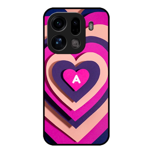 Oppo Find X9 Pro 5G Custom Glass Phone Case - Cute Heart Pattern Design