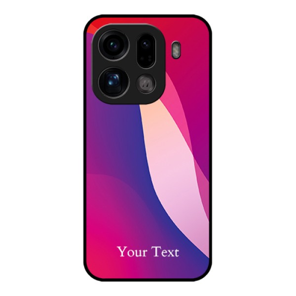 Oppo Find X9 Pro 5G Custom Glass Phone Case - Digital Abstract Overlap Design Oppo Find X9 Pro 5G Custom Glass Phone Case - Digital Abstract Overlap Design