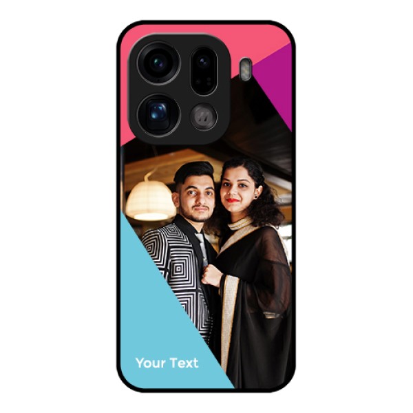 Oppo Find X9 Pro 5G Custom Glass Phone Case - Stacked Triple Colour Design