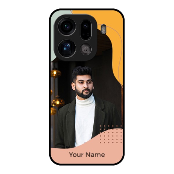 Oppo Find X9 Pro 5G Custom Glass Phone Case - Tri - Coloured Overlay Design Oppo Find X9 Pro 5G Custom Glass Phone Case - Tri - Coloured Overlay Design