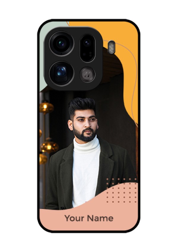 Oppo Find X9 Pro 5G Custom Glass Phone Case - Tri - Coloured Overlay Design