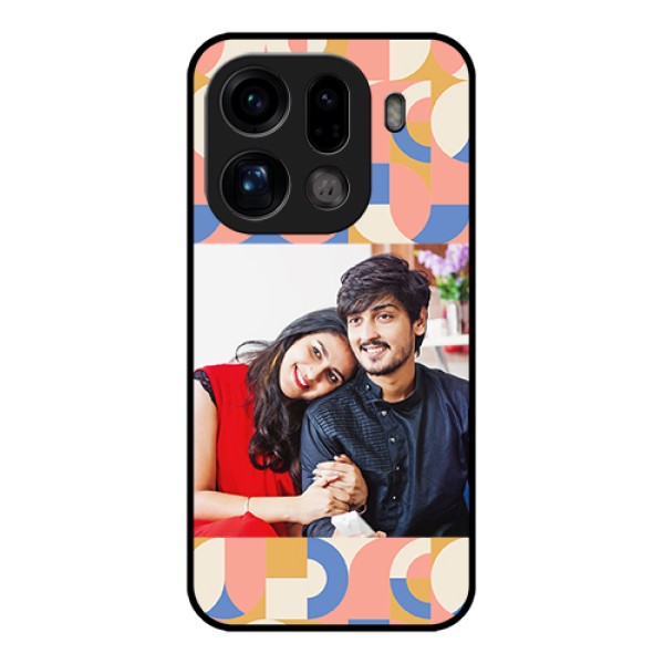 Oppo Find X9 Pro 5G Custom Glass Phone Case - Semi - Circle Maze Pattern Design