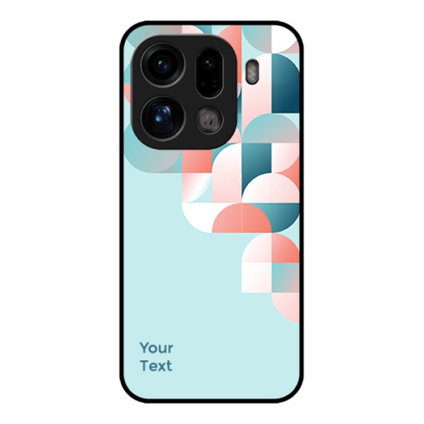 Oppo Find X9 Pro 5G Custom Glass Phone Case - Stylish Semi - Circle Pattern Design