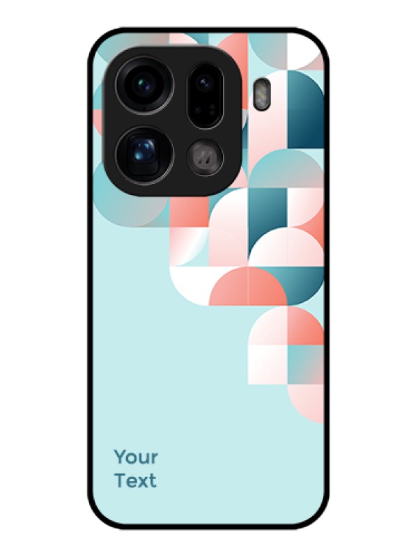 Custom Oppo Find X9 Pro 5G Custom Glass Phone Case - Stylish Semi - Circle Pattern Design
