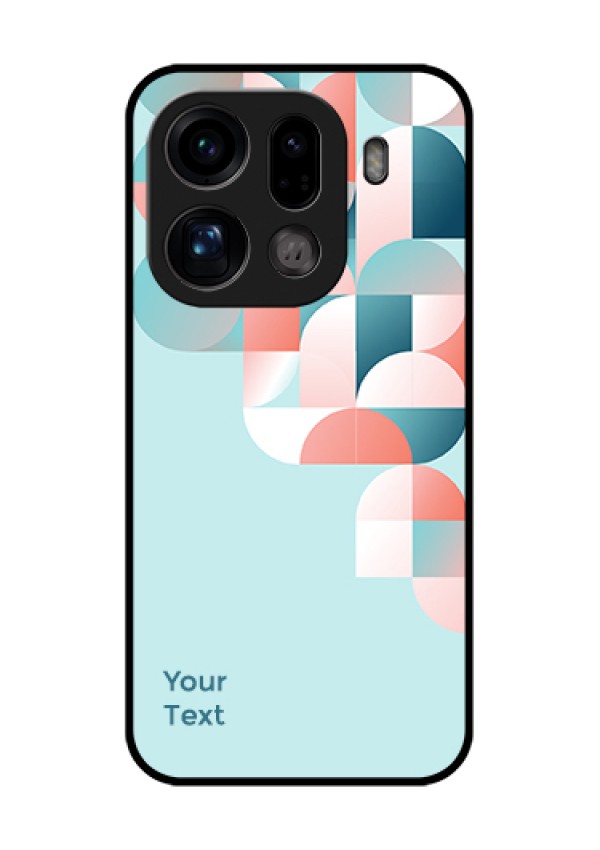 Oppo Find X9 Pro 5G Custom Glass Phone Case - Stylish Semi - Circle Pattern Design