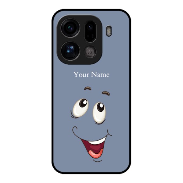Oppo Find X9 Pro 5G Custom Glass Phone Case - Laughing Cartoon Face Design
