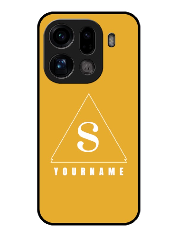 Custom Oppo Find X9 Pro 5G Custom Glass Phone Case - Simple Triangle Design