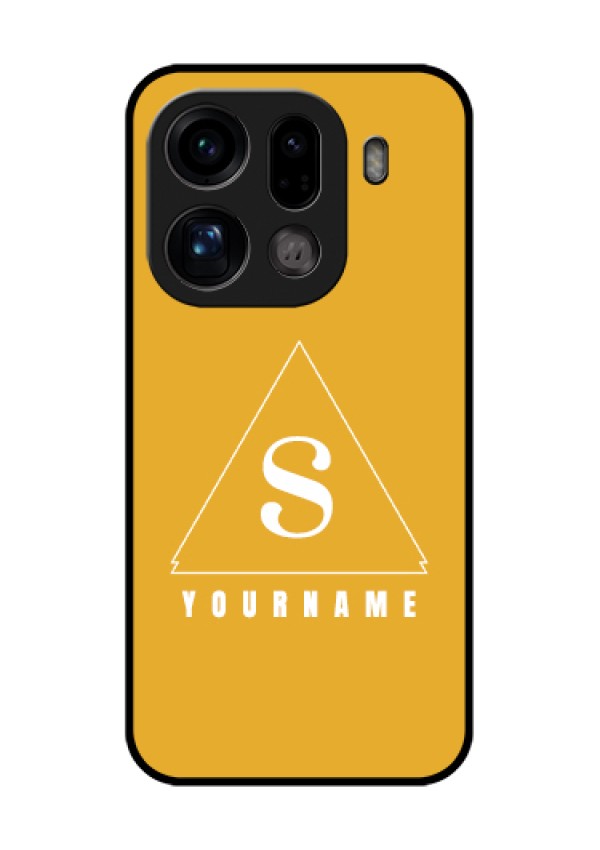 Oppo Find X9 Pro 5G Custom Glass Phone Case - Simple Triangle Design