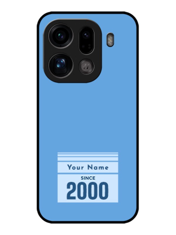 Custom Oppo Find X9 Pro 5G Custom Glass Phone Case - Custom Year Of Birth Design