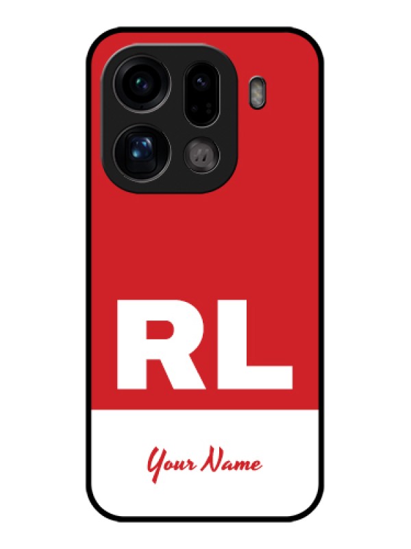 Custom Oppo Find X9 Pro 5G Custom Glass Phone Case - Dual Tone Custom Text Design