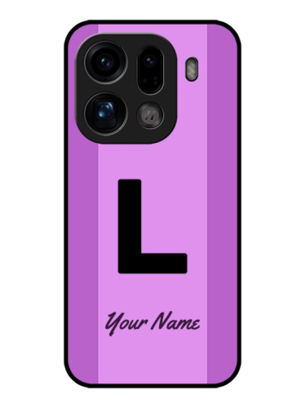 Custom Oppo Find X9 Pro 5G Custom Glass Phone Case - Tricolor Custom Text Design