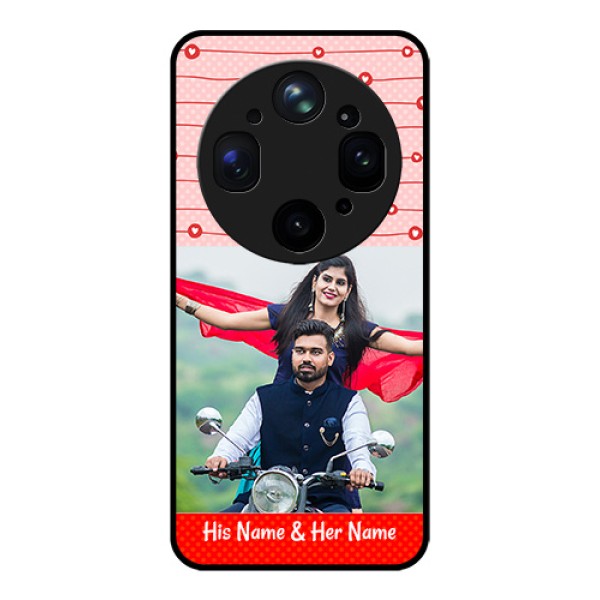 Oppo Find X9 Ultra 5G Custom Glass Phone Case - Red Pattern Case Design