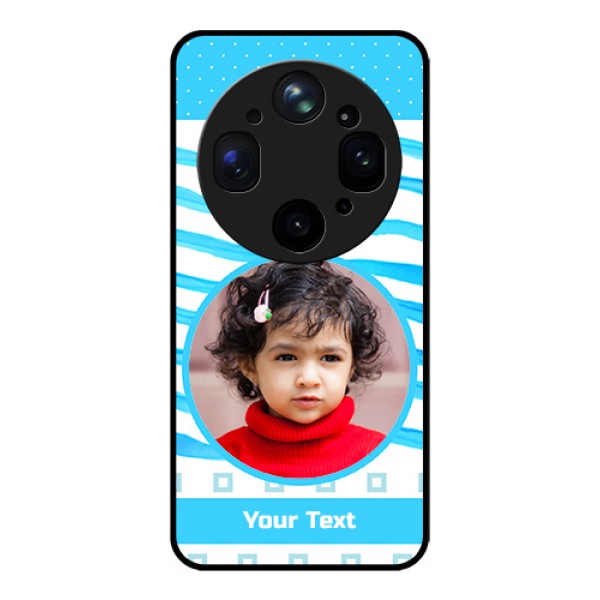 Oppo Find X9 Ultra 5G Custom Glass Phone Case - Simple Blue Case Design