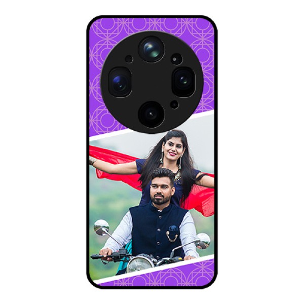 Oppo Find X9 Ultra 5G Custom Glass Phone Case - Violet Color Pattern Design