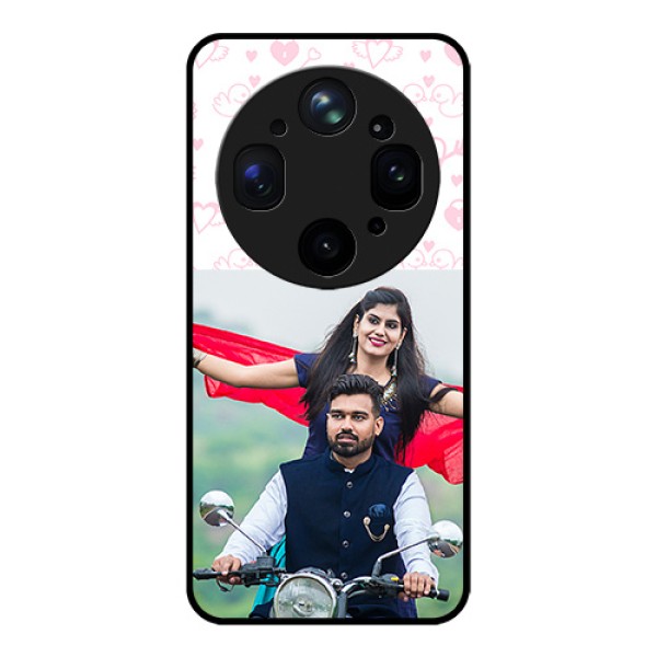 Oppo Find X9 Ultra 5G Custom Glass Phone Case - Pink Flying Heart Design Oppo Find X9 Ultra 5G Custom Glass Phone Case - Pink Flying Heart Design