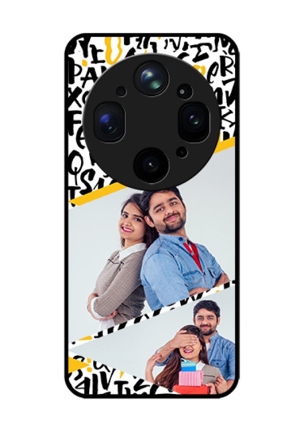 Oppo Find X9 Ultra 5G Custom Glass Phone Case - Letters Pattern Design