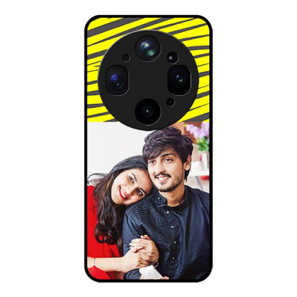 Oppo Find X9 Ultra 5G Custom Glass Phone Case - Yellow Abstract Design