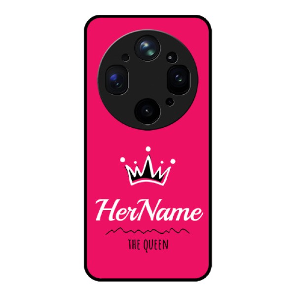 Oppo Find X9 Ultra 5G Custom Glass Phone Case - Queen With Name Design Oppo Find X9 Ultra 5G Custom Glass Phone Case - Queen With Name Design