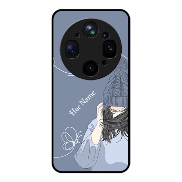 Oppo Find X9 Ultra 5G Custom Glass Phone Case - Girl In Winter Outfit Design Oppo Find X9 Ultra 5G Custom Glass Phone Case - Girl In Winter Outfit Design