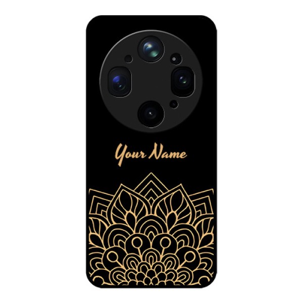 Oppo Find X9 Ultra 5G Custom Glass Phone Case - Golden Mandala Design