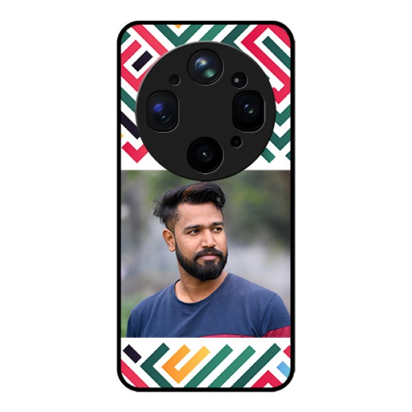 Oppo Find X9 Ultra 5G Custom Glass Phone Case - Colorful Maze Pattern Design Oppo Find X9 Ultra 5G Custom Glass Phone Case - Colorful Maze Pattern Design