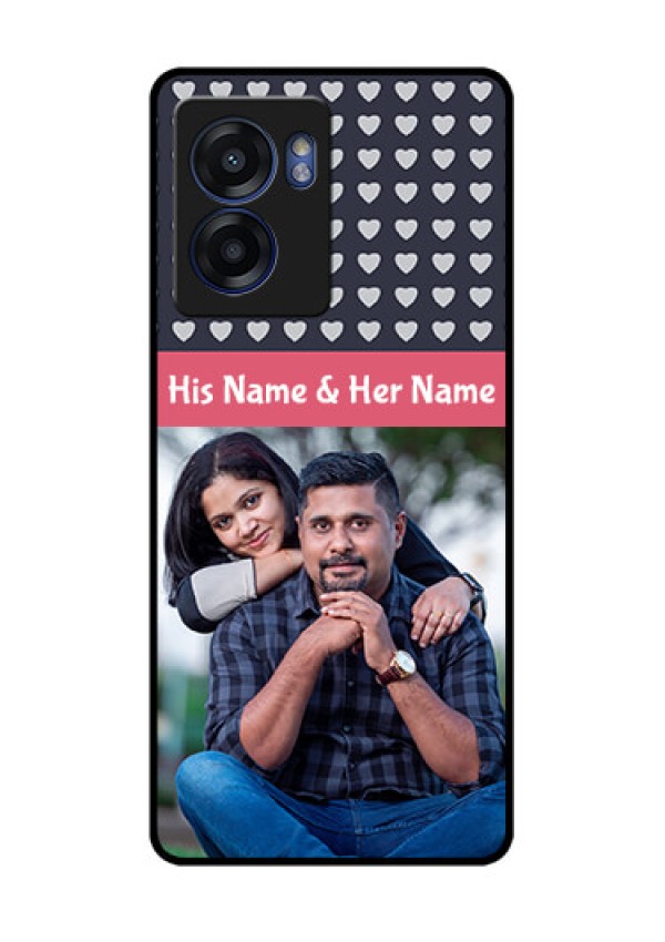 Oppo K10 5G Custom Glass Mobile Case - Love Symbols Design