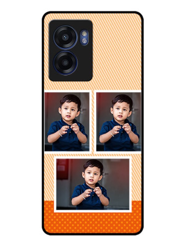 Custom Oppo K10 5G Photo Printing on Glass Case - Bulk Photos Upload Design