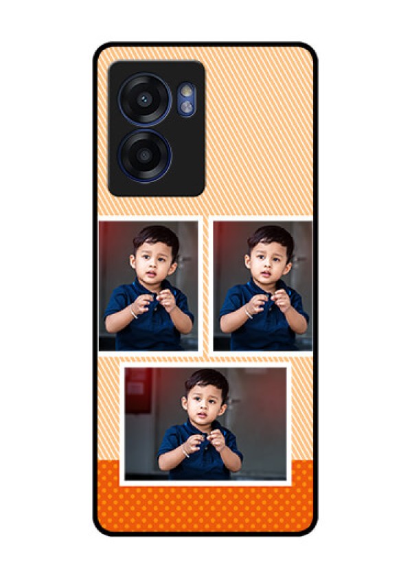 Oppo K10 5G Photo Printing on Glass Case - Bulk Photos Upload Design
