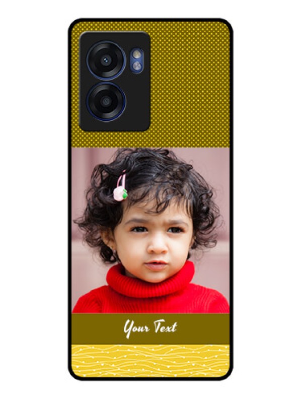 Custom Oppo K10 5G Custom Glass Phone Case - Simple Green Color Design