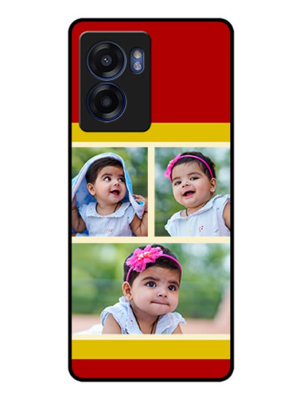 Custom Oppo K10 5G Custom Glass Mobile Case - Multiple Pic Upload Design