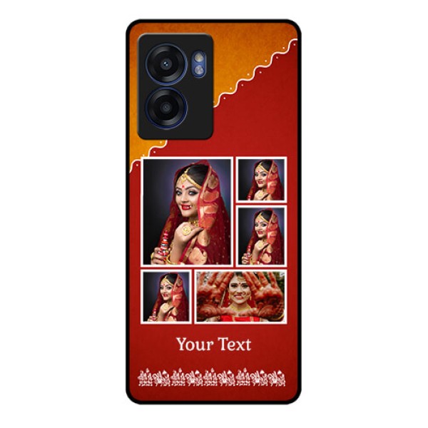 Oppo K10 5G Personalized Glass Phone Case - Wedding Pic Upload Design
