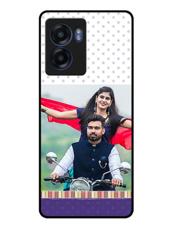 Custom Oppo K10 5G Photo Printing on Glass Case - Cute Family Design