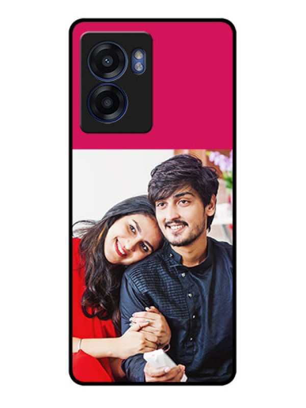 Custom Oppo K10 5G Custom Glass Mobile Case - Anniversary Cover Design