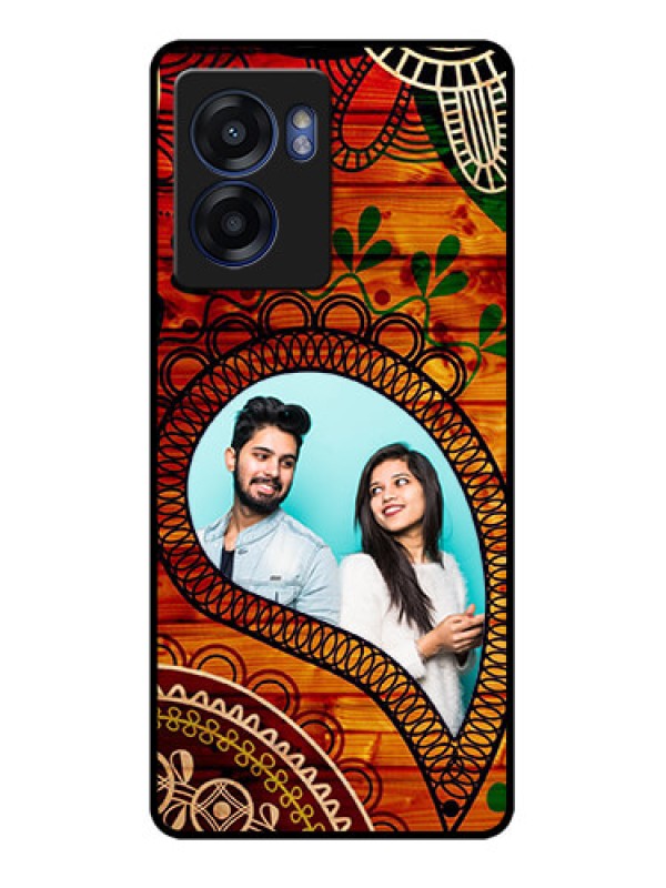 Custom Oppo K10 5G Personalized Glass Phone Case - Abstract Colorful Design