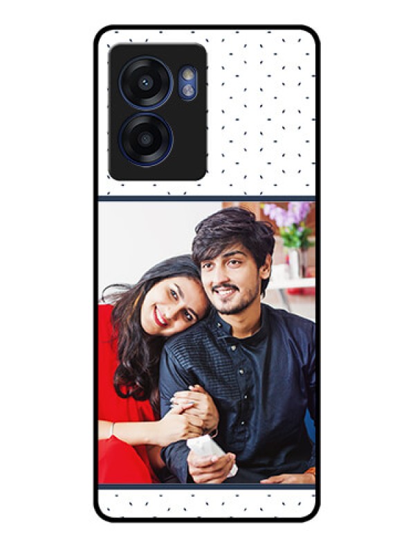 Custom Oppo K10 5G Personalized Glass Phone Case - Premium Dot Design