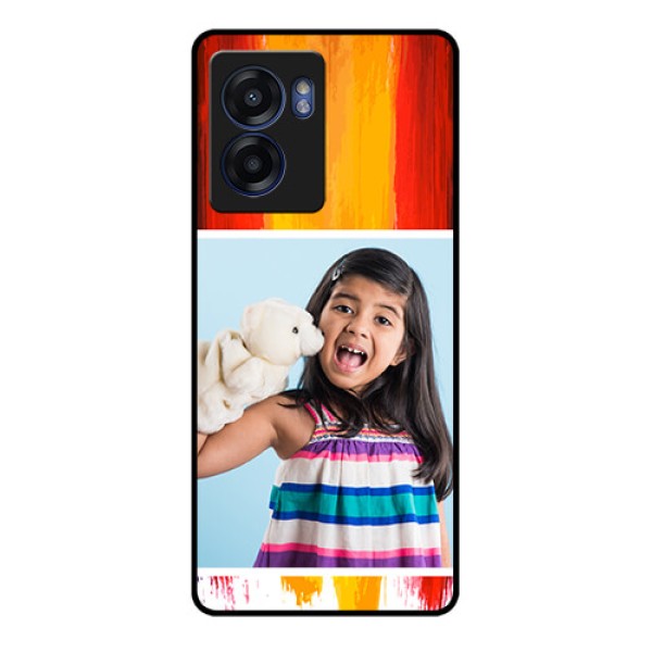 Oppo K10 5G Personalized Glass Phone Case - Multi Color Design