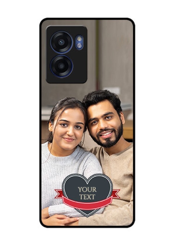 Oppo K10 5G Custom Glass Phone Case - Just Married Couple Design