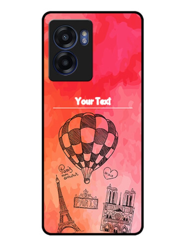 Custom Oppo K10 5G Custom Glass Phone Case - Paris Theme Design
