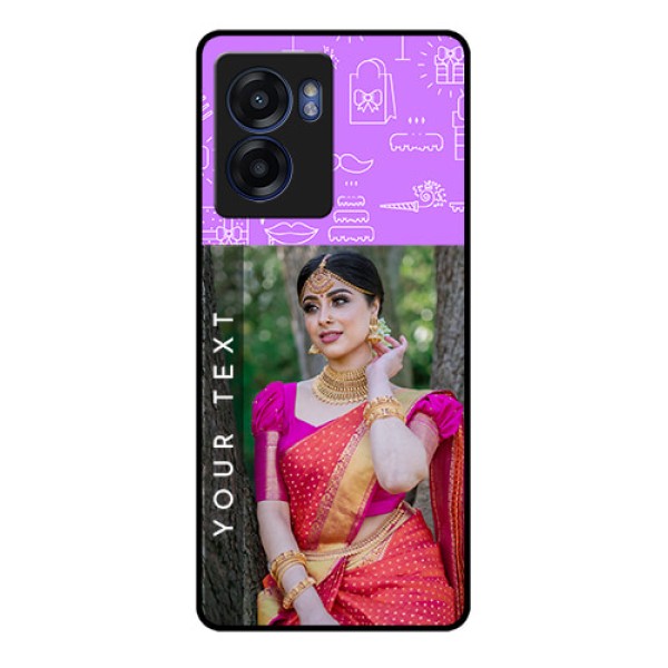 Oppo K10 5G Custom Glass Mobile Case - Birthday Icons Design