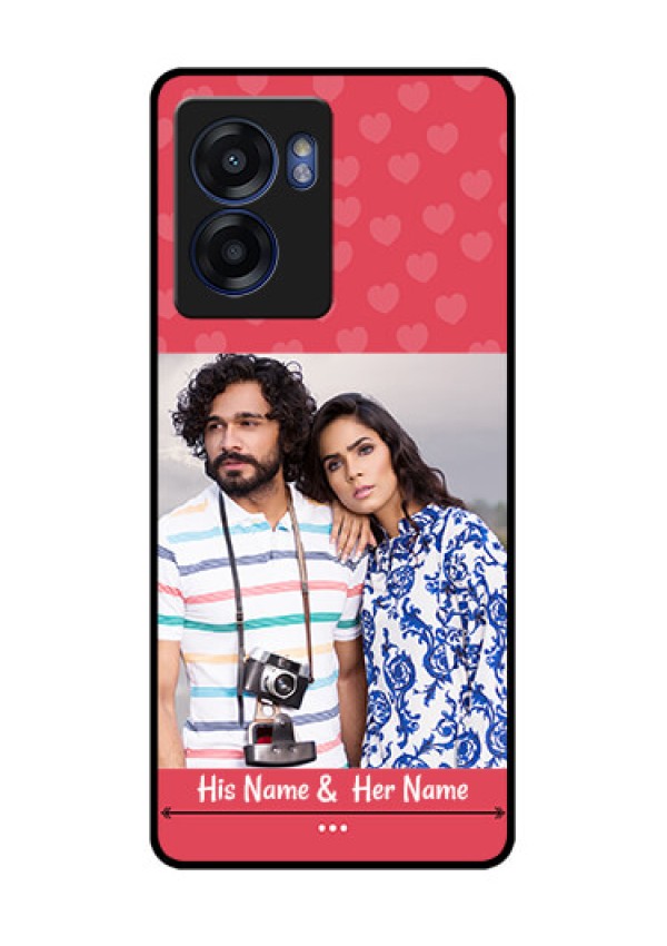 Oppo K10 5G Photo Printing on Glass Case - Simple Love Design