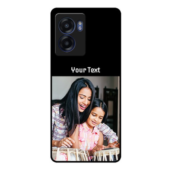 Oppo K10 5G Photo with Name on Glass Phone Case