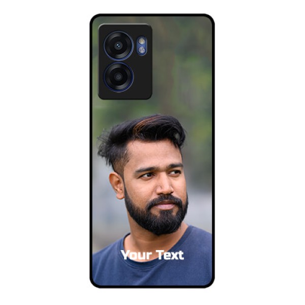 Oppo K10 5G Glass Mobile Cover: Photo with Text