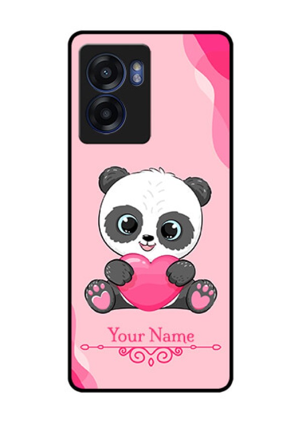 Oppo K10 5G Custom Glass Mobile Case - Cute Panda Design